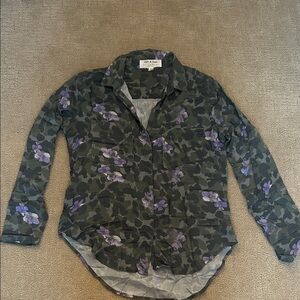 Anthropology floral blouse